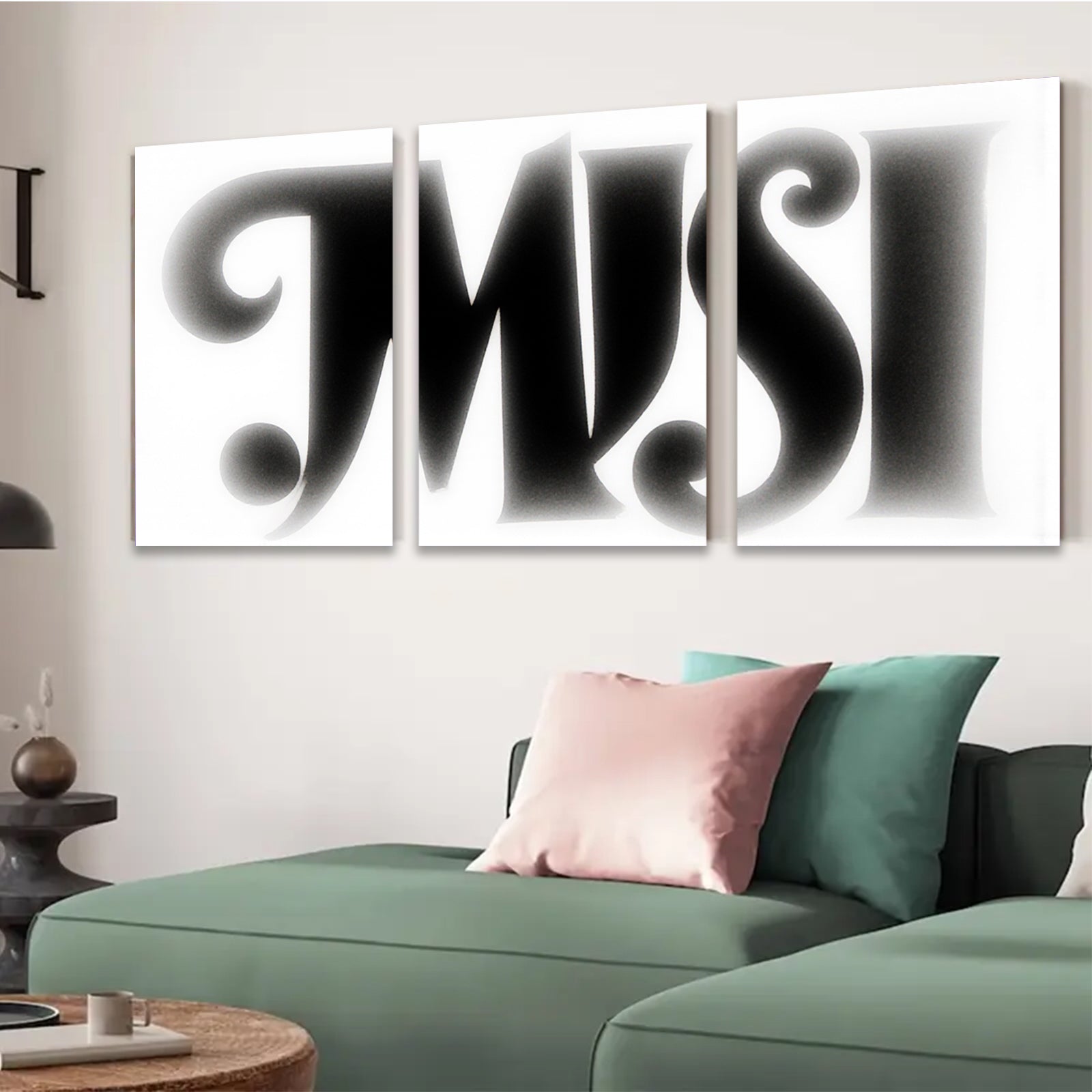 2D flat 1pc minimalist abstract typography wall art modern canvas prints for living room bedroom office decor farmhouse style gallery wrapped inspiring statement piece