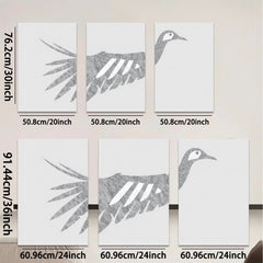 2D flat 1pc minimalist bird silhouette wall art modern farmhouse decor living room bedroom gallery wrapped canvas prints cozy home accent statement piece trending now