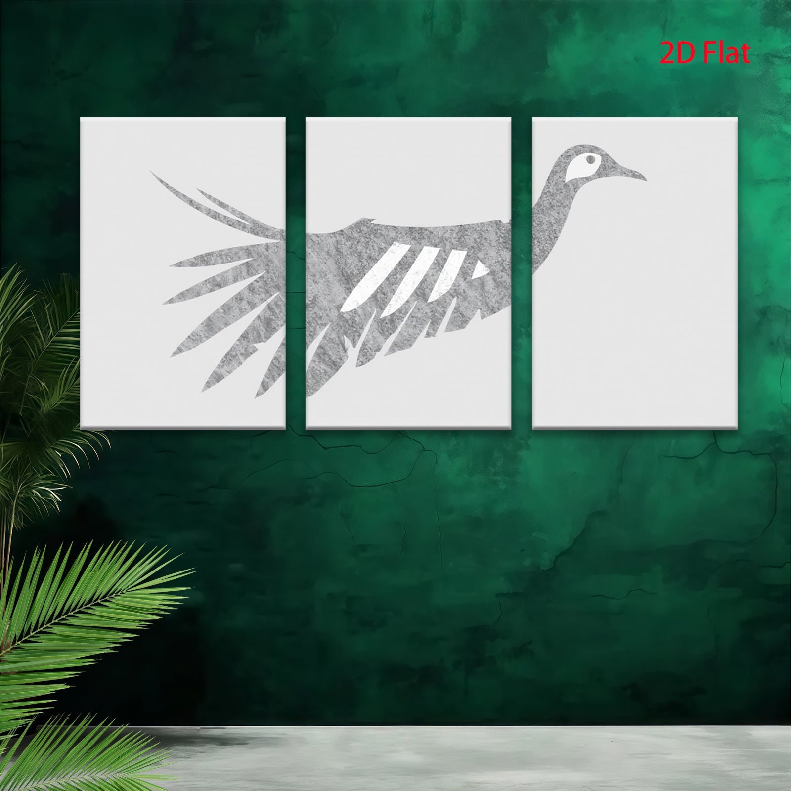 2D flat 1pc minimalist bird silhouette wall art modern farmhouse decor living room bedroom gallery wrapped canvas prints cozy home accent statement piece trending now