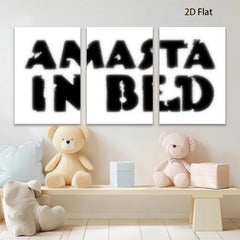 2D flat 1pc minimalist black text art canvas print modern home decor bedroom living room wall art farmhouse style gallery wrapped inspirational quotes trendy now