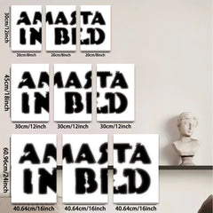 2D flat 1pc minimalist black text art canvas print modern home decor bedroom living room wall art farmhouse style gallery wrapped inspirational quotes trendy now