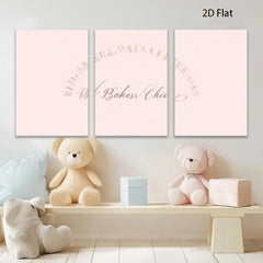 2D flat 1pc minimalist blush pink abstract wall art modern farmhouse living room bedroom decor gallery wrapped canvas prints inspirational cozy home style