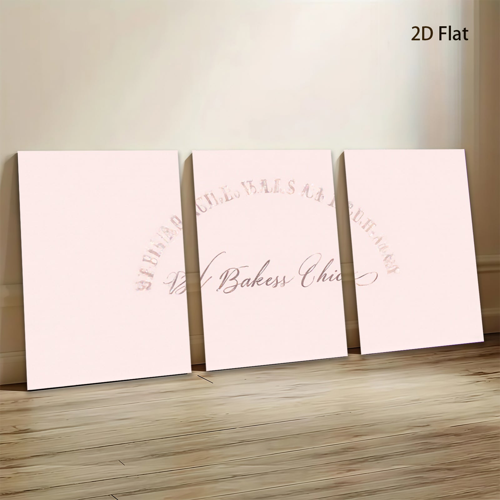2D flat 1pc minimalist blush pink abstract wall art modern farmhouse living room bedroom decor gallery wrapped canvas prints inspirational cozy home style