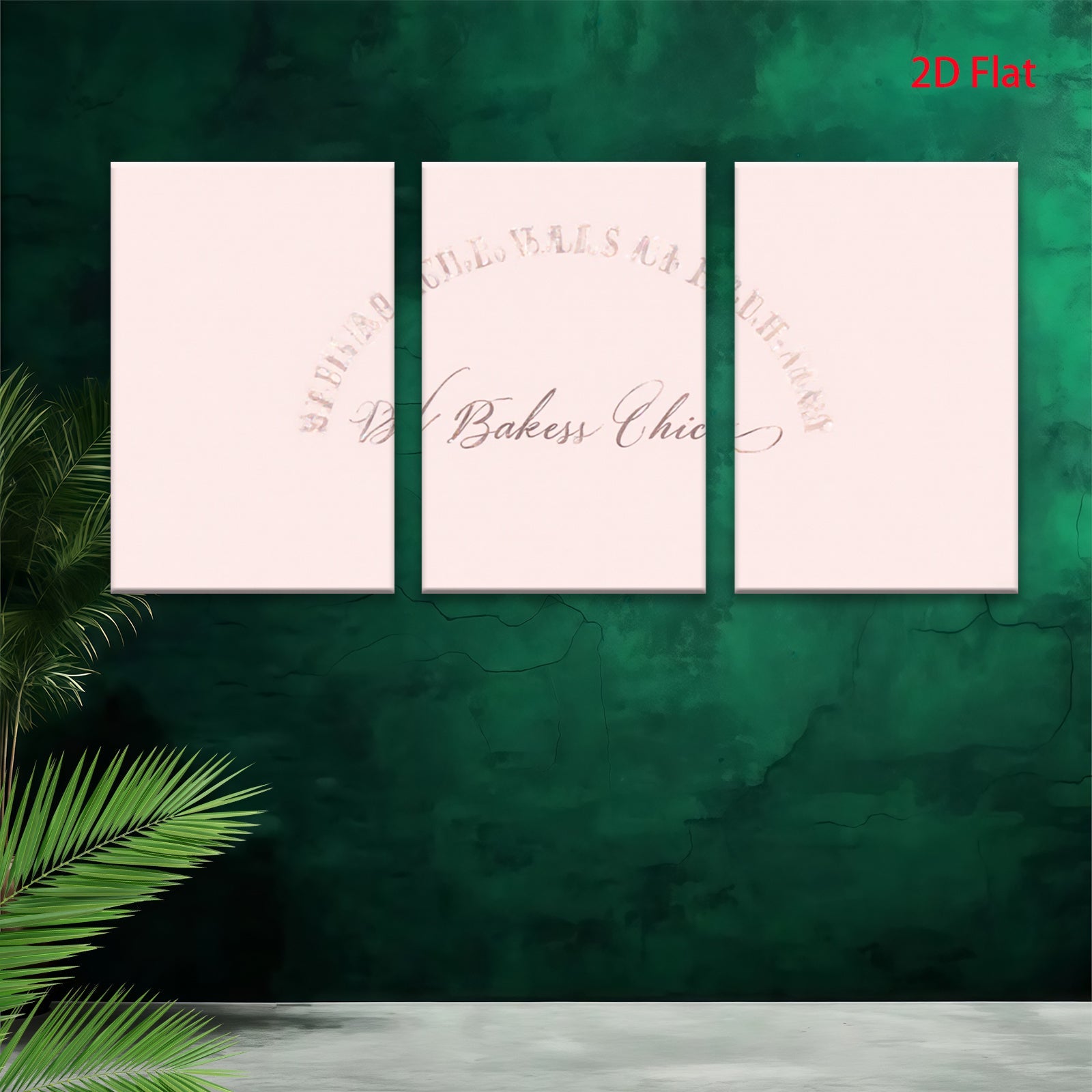 2D flat 1pc minimalist blush pink abstract wall art modern farmhouse living room bedroom decor gallery wrapped canvas prints inspirational cozy home style