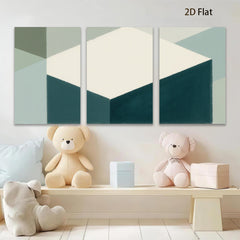 2D flat 1pc minimalist geometric abstract canvas wall art modern farmhouse decor living room bedroom office gallery wrapped ready to hang beautiful