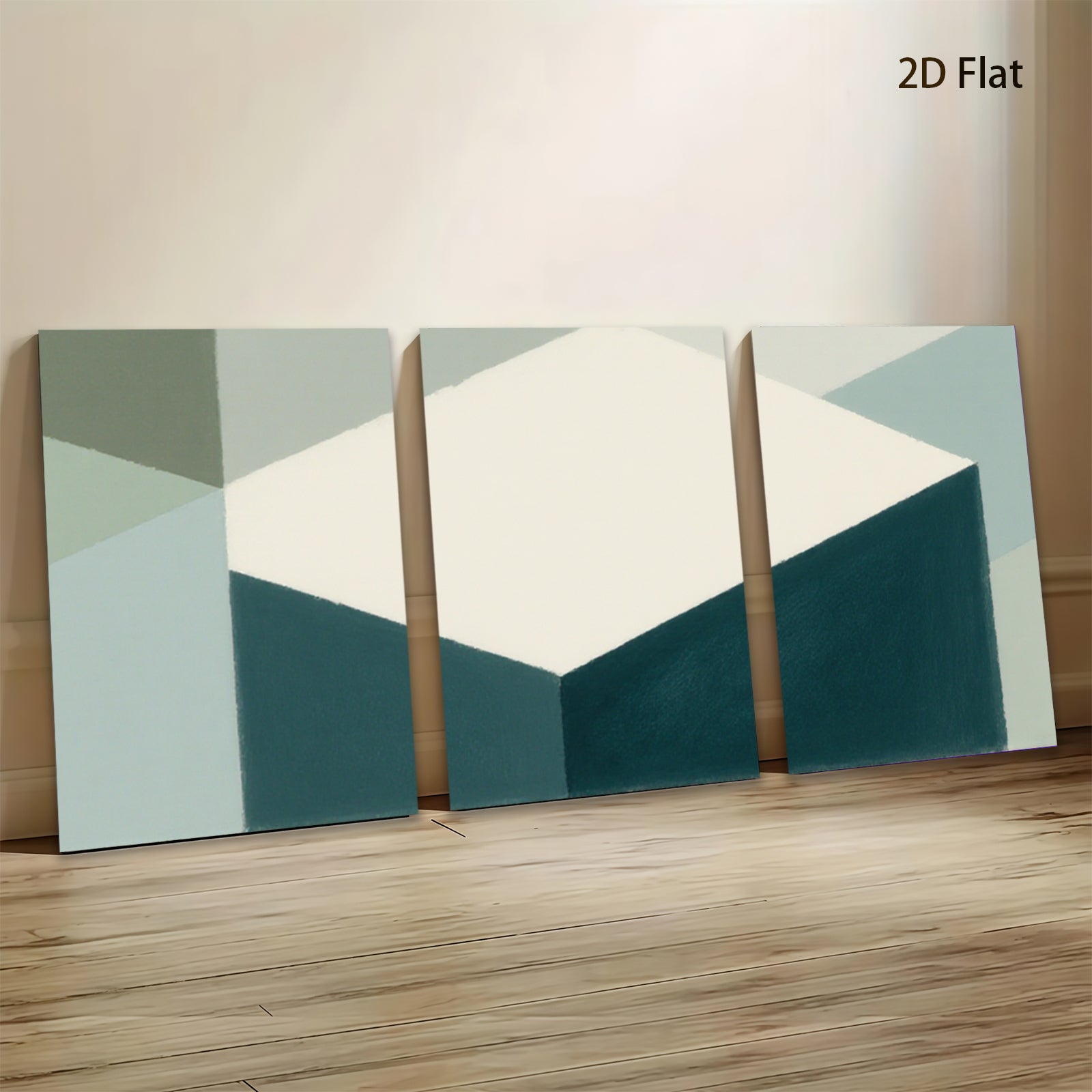 2D flat 1pc minimalist geometric abstract canvas wall art modern farmhouse decor living room bedroom office gallery wrapped ready to hang beautiful