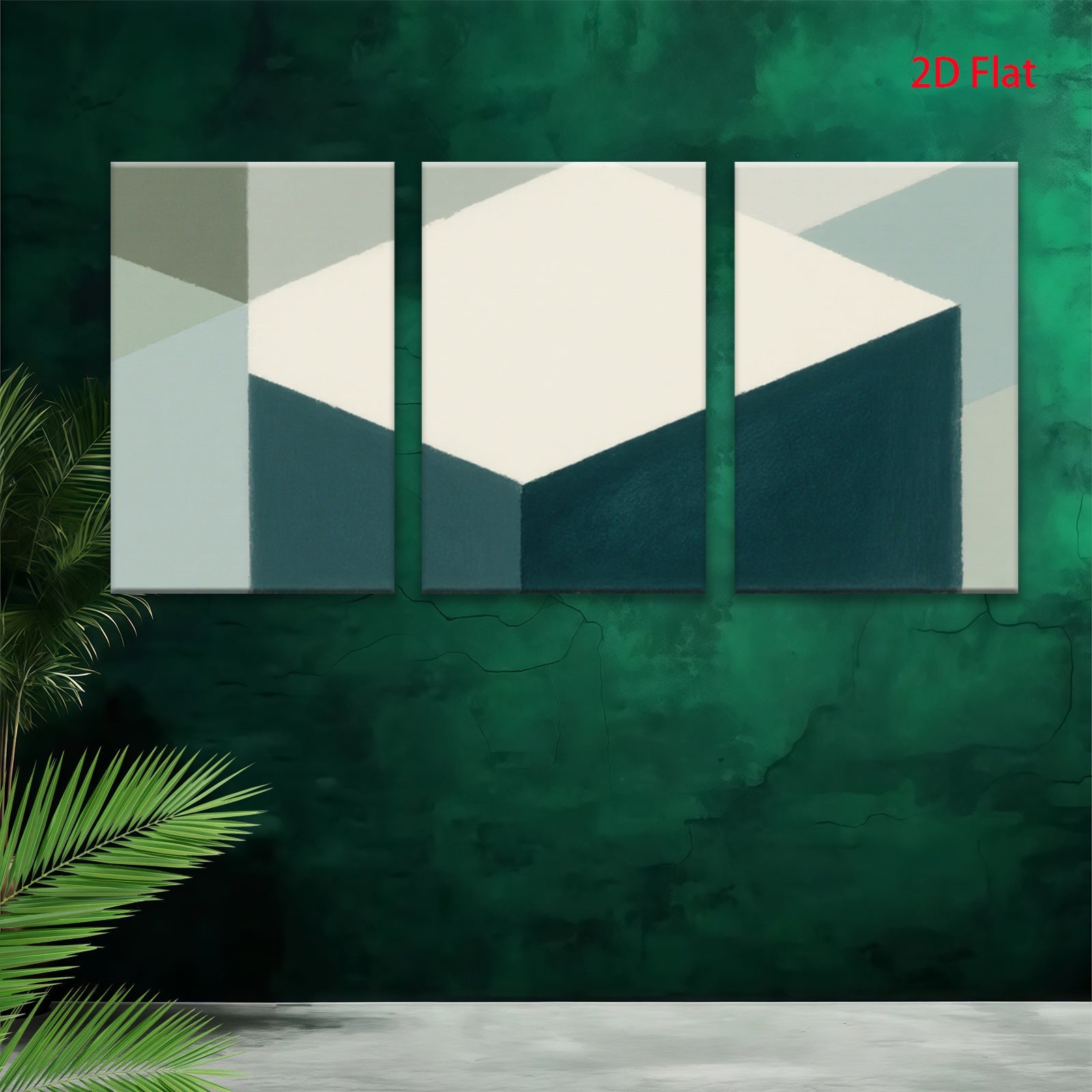 2D flat 1pc minimalist geometric abstract canvas wall art modern farmhouse decor living room bedroom office gallery wrapped ready to hang beautiful