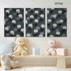 2D flat 1pc minimalist geometric abstract wall art modern farmhouse living room bedroom decor gallery wrapped canvas print statement piece trending now