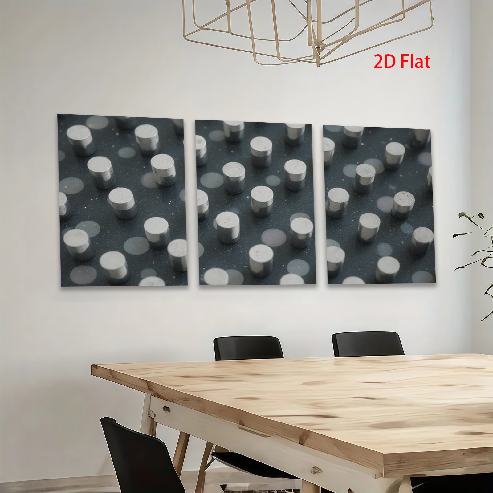2D flat 1pc minimalist geometric abstract wall art modern farmhouse living room bedroom decor gallery wrapped canvas print statement piece trending now
