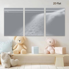 2D flat 1pc minimalist gray abstract wall art modern canvas prints for living room bedroom office decor farmhouse style large size statement piece gallery wrapped ready to hang
