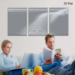 2D flat 1pc minimalist gray abstract wall art modern canvas prints for living room bedroom office decor farmhouse style large size statement piece gallery wrapped ready to hang