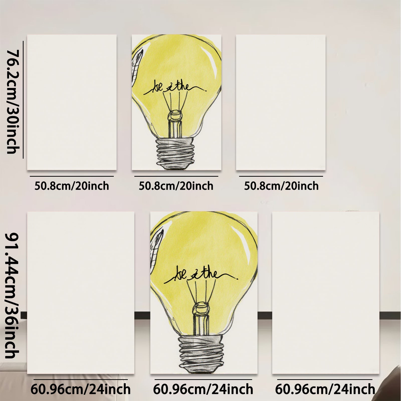 2D flat 1pc minimalist lightbulb sketch wall art for home office decor inspirational motivation modern farmhouse living room bedroom aesthetic prints canvas