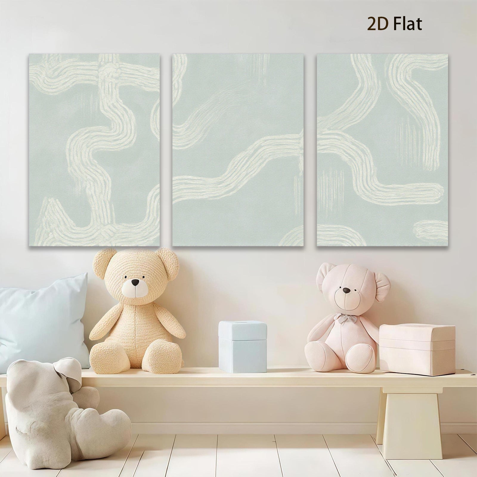 2D flat 1pc minimalist line art abstract wall decor for living room bedroom office modern farmhouse gallery wrapped canvas prints botanical style