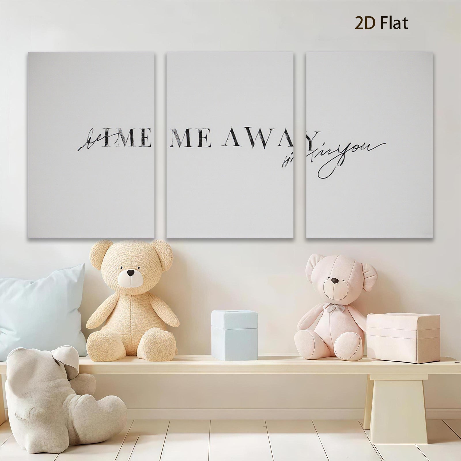 2D flat 1pc minimalist quote wall art inspirational lettering prints for living room bedroom home office decor modern farmhouse aesthetic gallery wrapped canvas beautiful gift idea