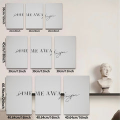 2D flat 1pc minimalist quote wall art inspirational lettering prints for living room bedroom home office decor modern farmhouse aesthetic gallery wrapped canvas beautiful gift idea