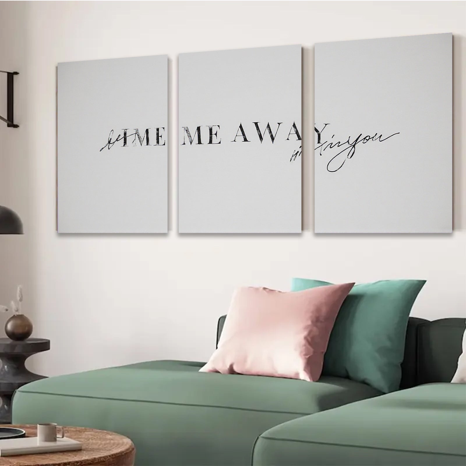 2D flat 1pc minimalist quote wall art inspirational lettering prints for living room bedroom home office decor modern farmhouse aesthetic gallery wrapped canvas beautiful gift idea
