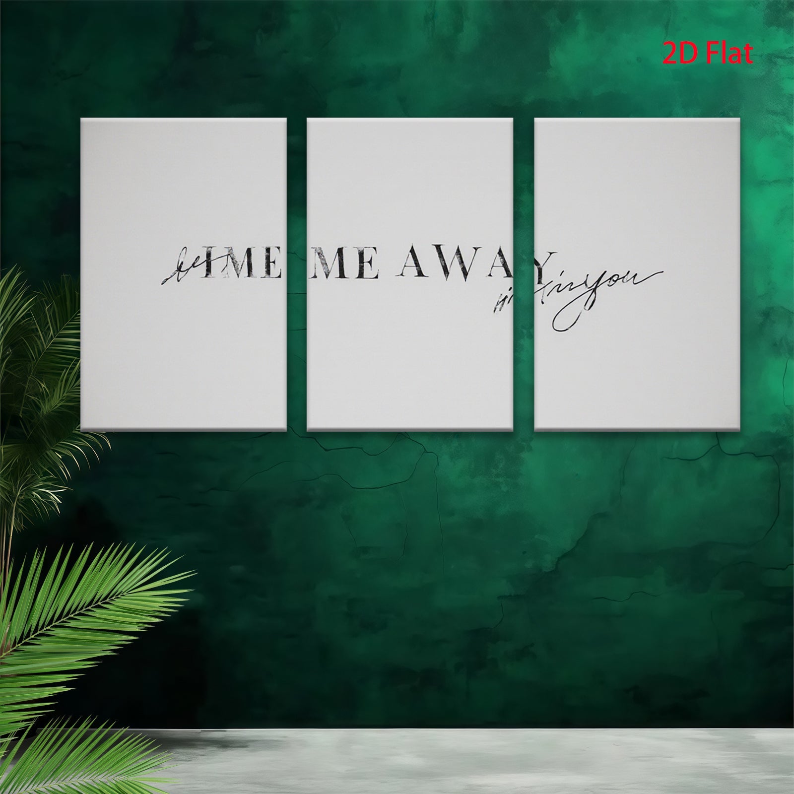 2D flat 1pc minimalist quote wall art inspirational lettering prints for living room bedroom home office decor modern farmhouse aesthetic gallery wrapped canvas beautiful gift idea
