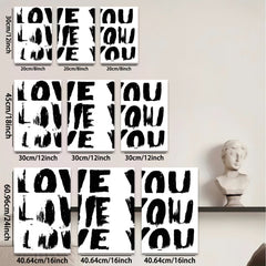 2D flat 1pc minimalist word art canvas print modern farmhouse wall decor living room bedroom office inspirational statement piece gallery wrapped ready hang boho chic