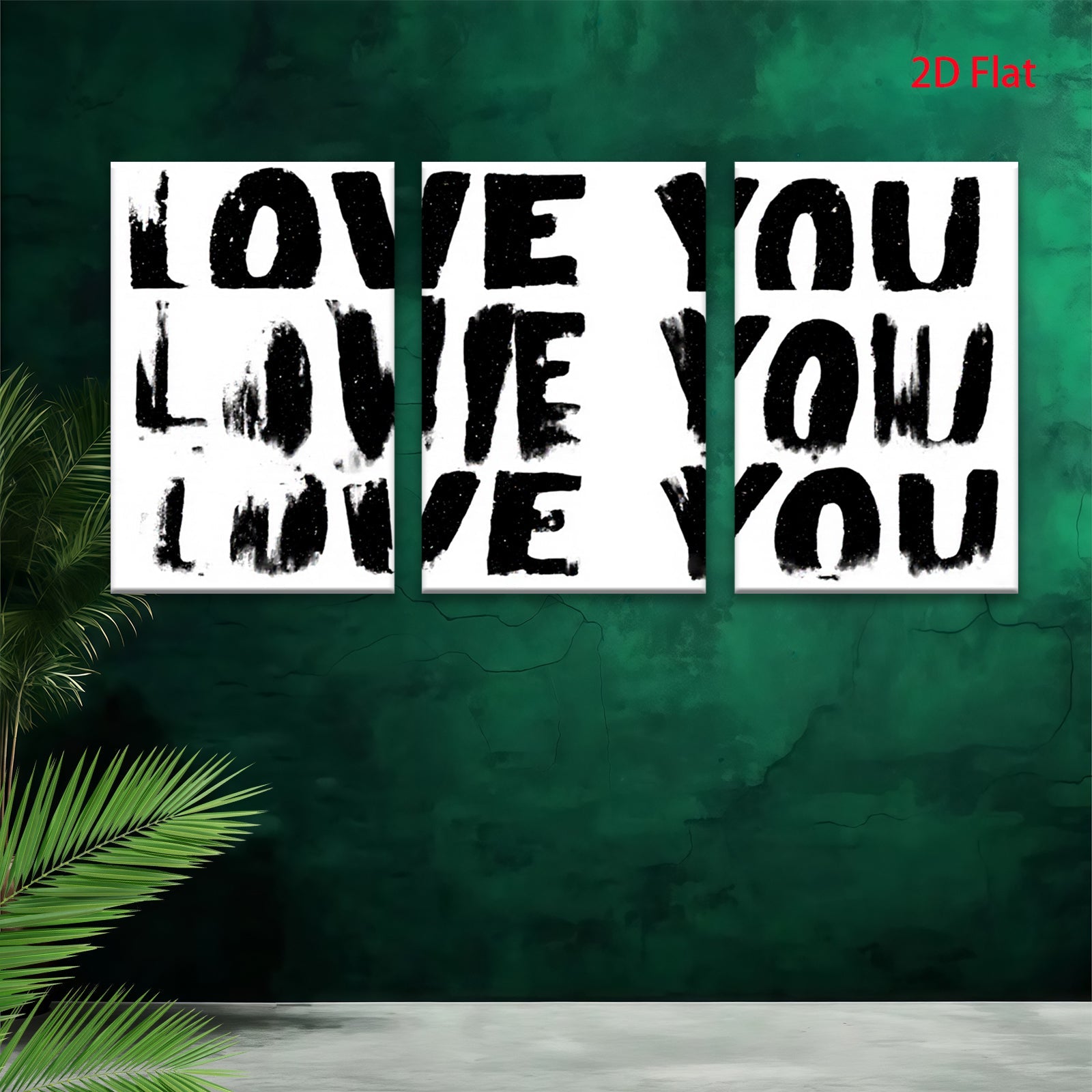 2D flat 1pc minimalist word art canvas print modern farmhouse wall decor living room bedroom office inspirational statement piece gallery wrapped ready hang boho chic