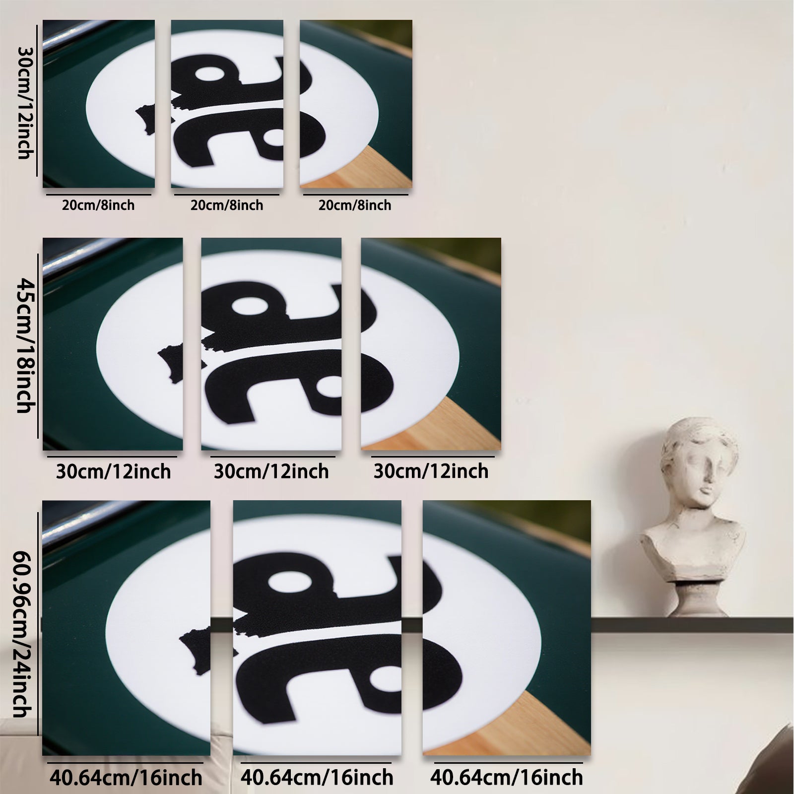 2D flat 1pc modern abstract black letter art canvas print minimalist wall decor for living room bedroom office farmhouse style gallery wrapped timeless elegance