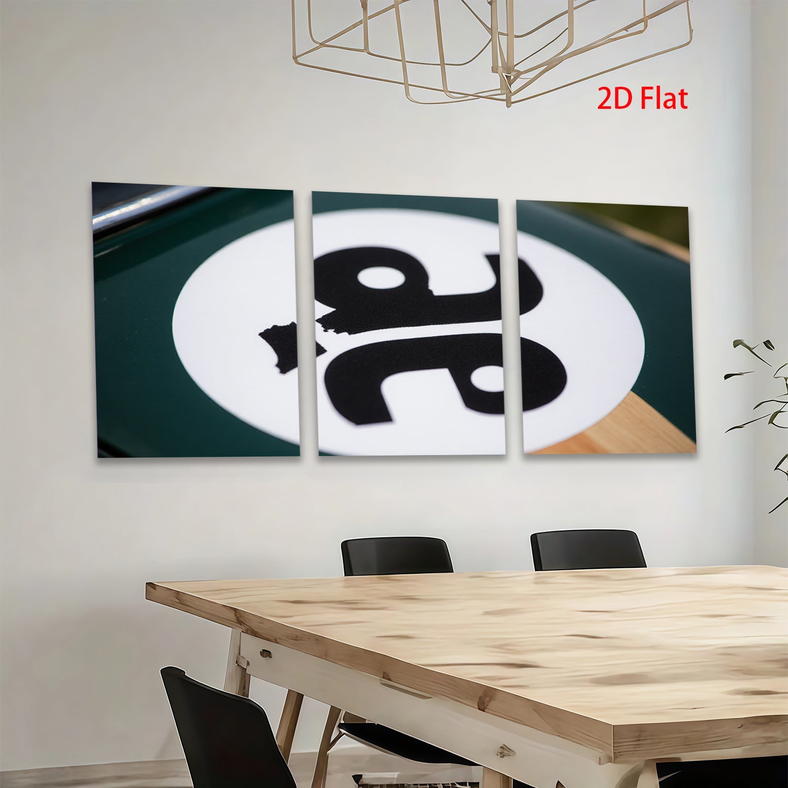 2D flat 1pc modern abstract black letter art canvas print minimalist wall decor for living room bedroom office farmhouse style gallery wrapped timeless elegance