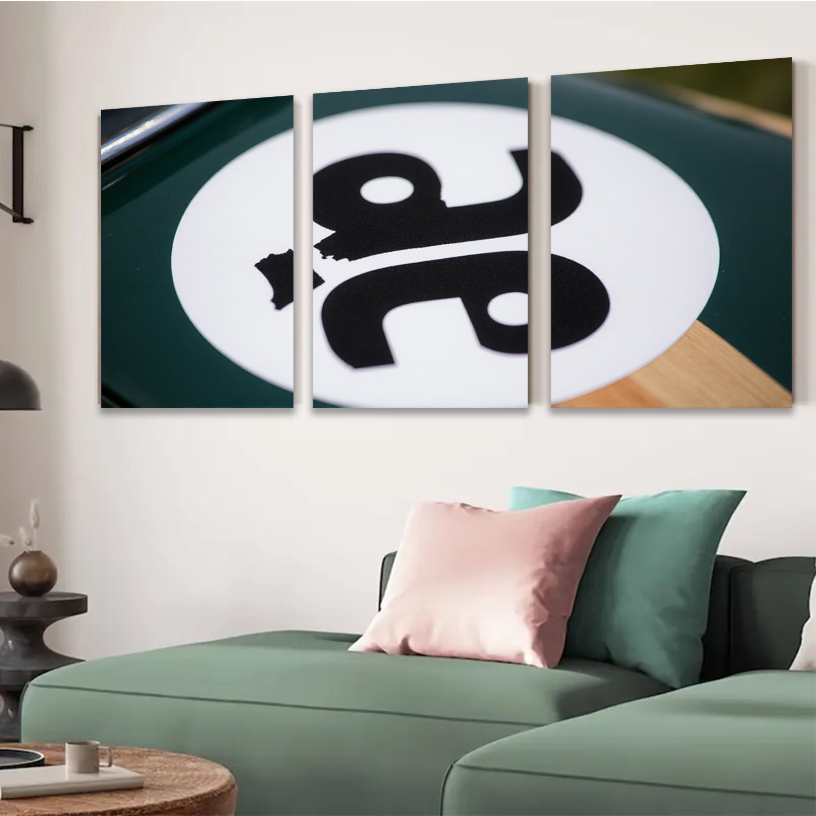 2D flat 1pc modern abstract black letter art canvas print minimalist wall decor for living room bedroom office farmhouse style gallery wrapped timeless elegance