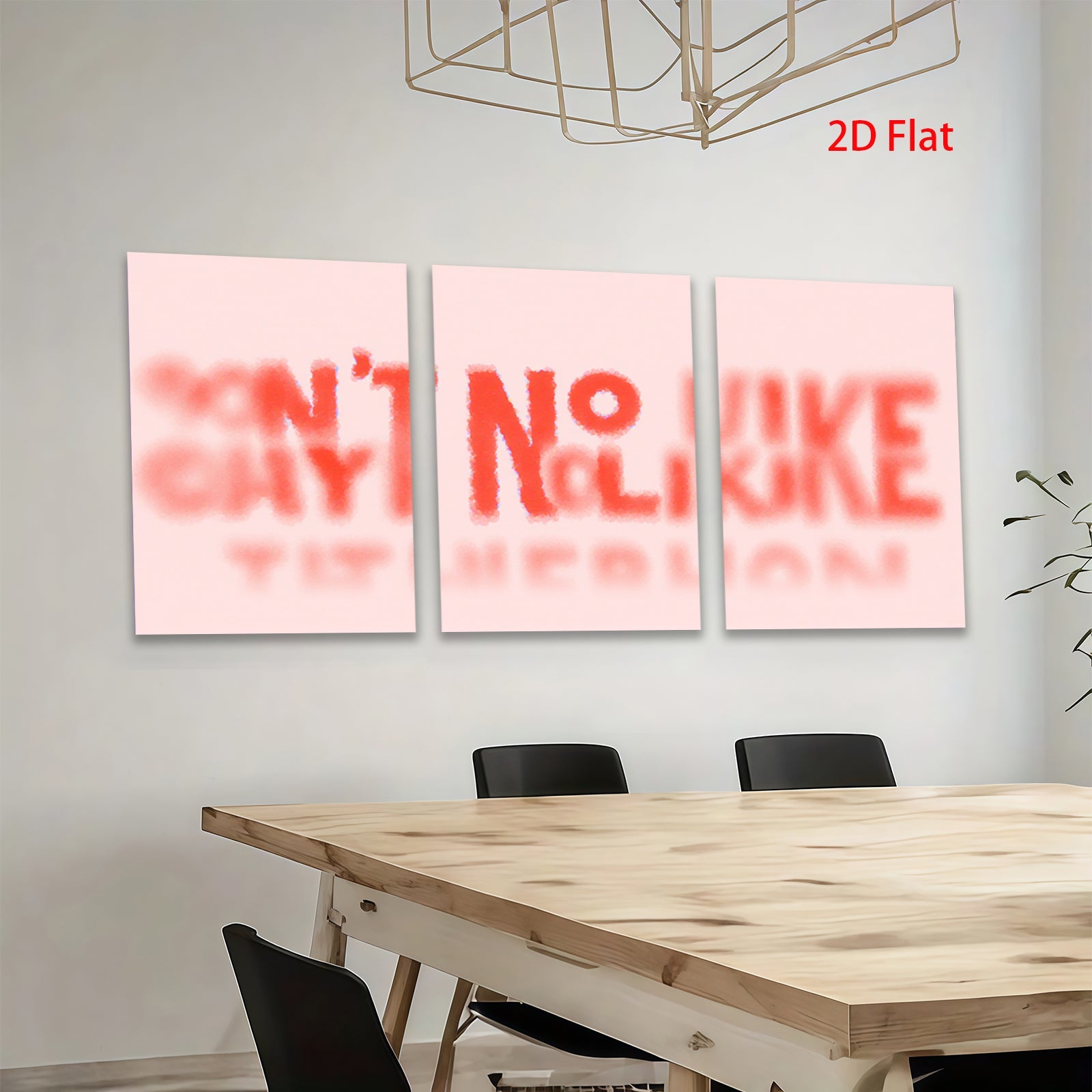 2D flat 1pc modern abstract blush pink wall art canvas prints minimalist home decor living room bedroom office gallery wrapped ready to hang farmhouse style trending now