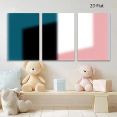 2D flat 1pc modern abstract geometric canvas wall art for living room bedroom office decor farmhouse style gallery wrapped prints inspirational aesthetic home decoration