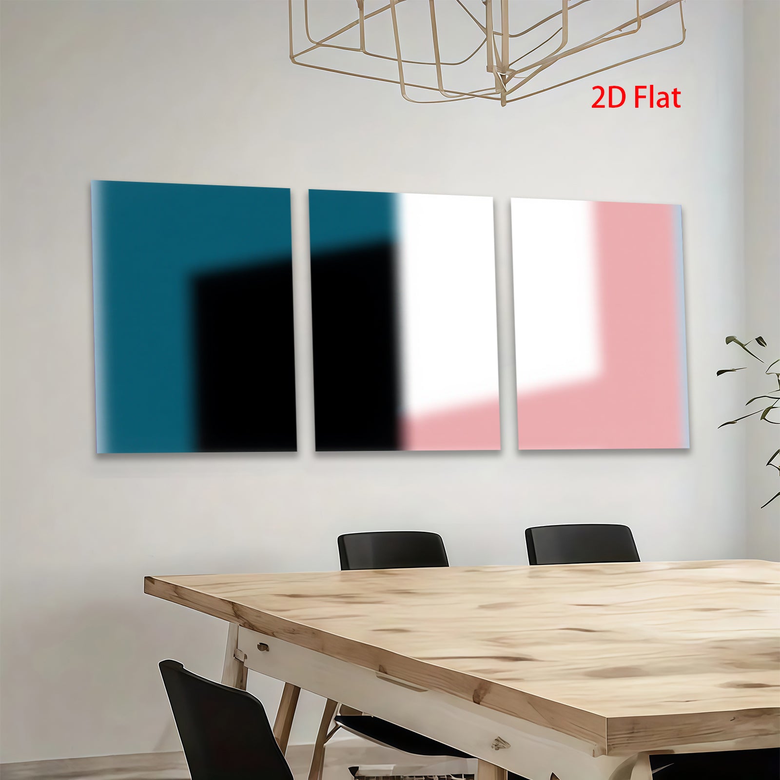 2D flat 1pc modern abstract geometric canvas wall art for living room bedroom office decor farmhouse style gallery wrapped prints inspirational aesthetic home decoration