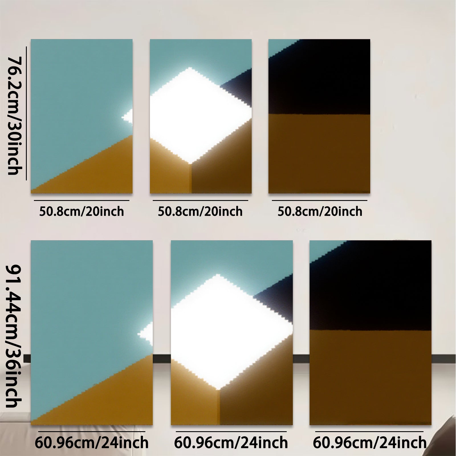 2D flat 1pc modern abstract geometric canvas wall art minimalist home decor living room bedroom office farmhouse style gallery wrapped ready to hang large size
