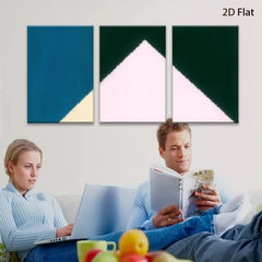 2D flat 1pc modern abstract geometric wall art canvas prints for living room bedroom office decor farmhouse style inspirational gallery wrapped ready to hang