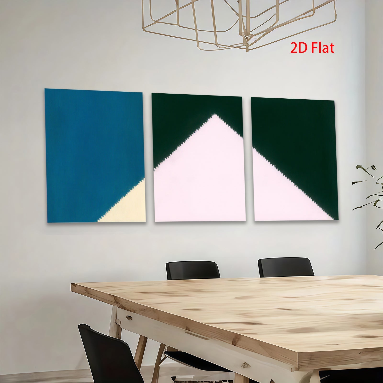 2D flat 1pc modern abstract geometric wall art canvas prints for living room bedroom office decor farmhouse style inspirational gallery wrapped ready to hang