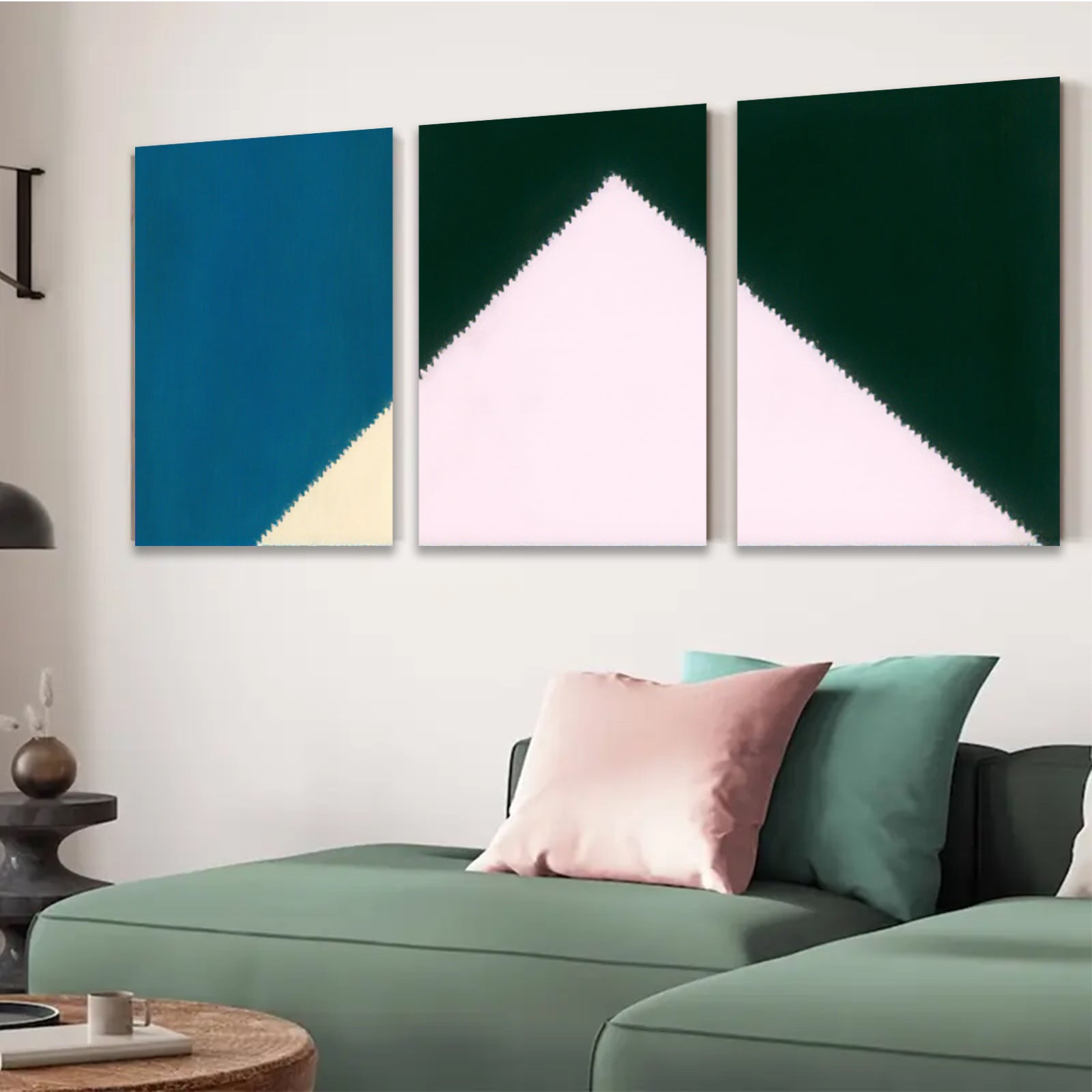 2D flat 1pc modern abstract geometric wall art canvas prints for living room bedroom office decor farmhouse style inspirational gallery wrapped ready to hang