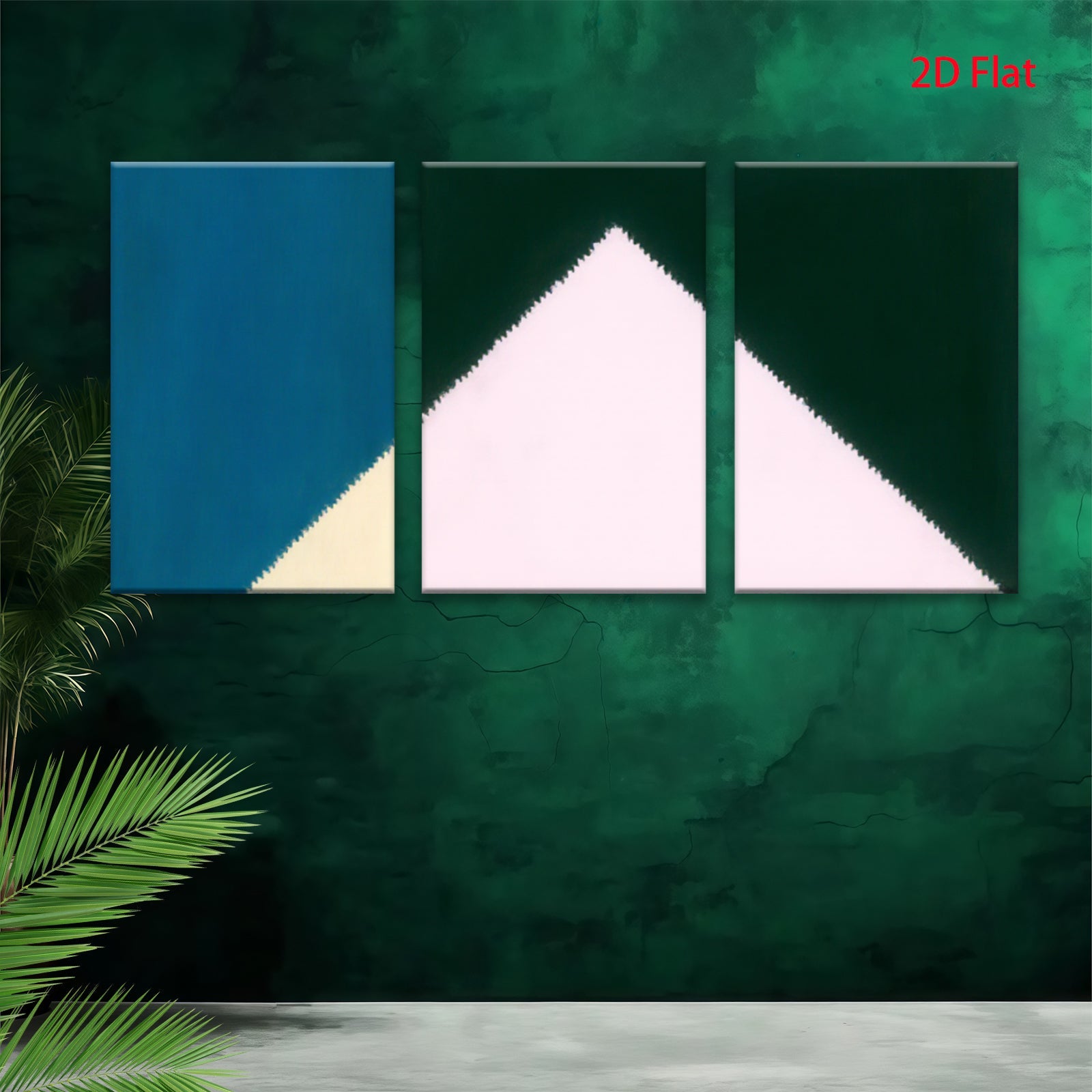 2D flat 1pc modern abstract geometric wall art canvas prints for living room bedroom office decor farmhouse style inspirational gallery wrapped ready to hang