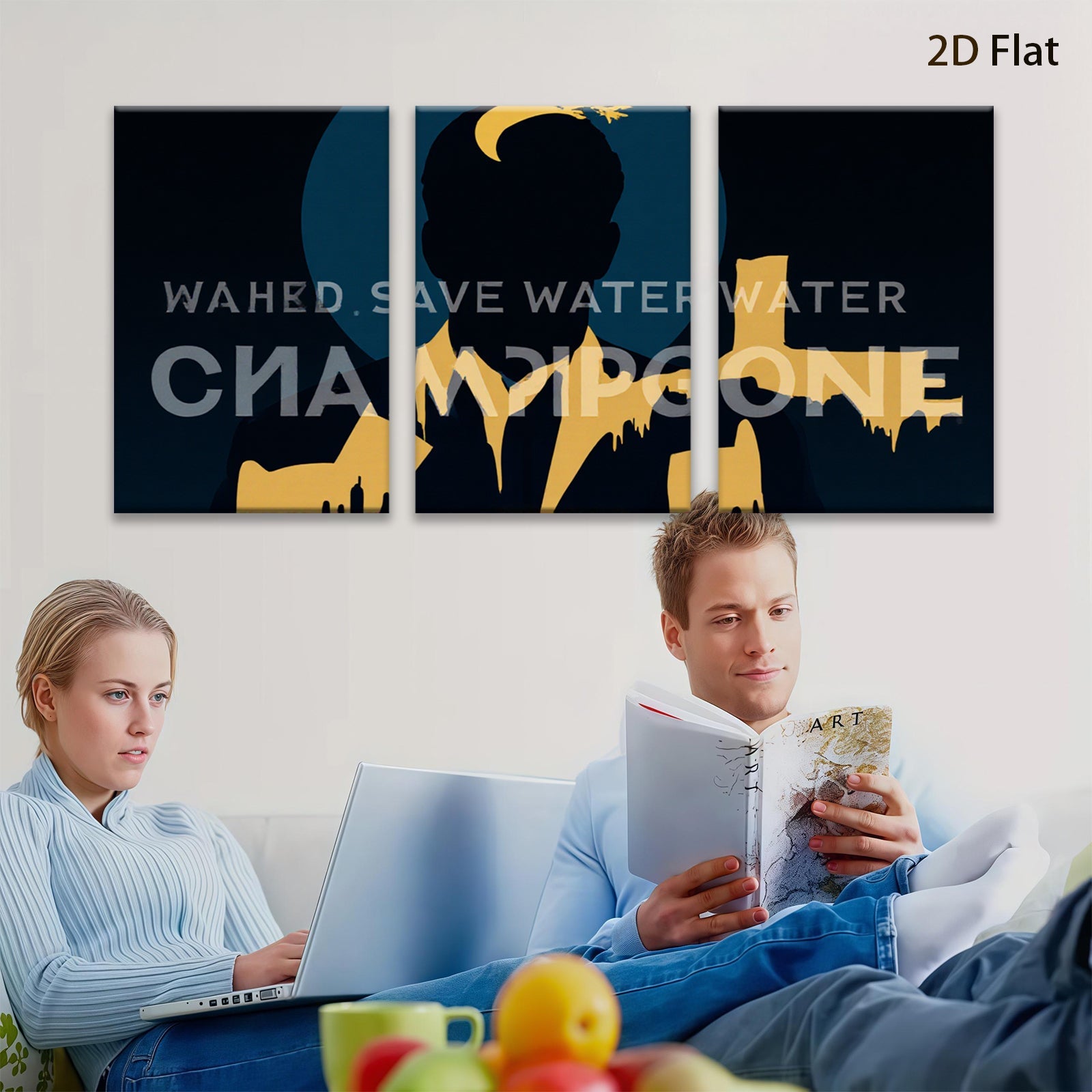 2D flat 1pc modern abstract gold drip wall art canvas prints for living room bedroom home office decor farmhouse style gallery wrapped ready to hang minimalist