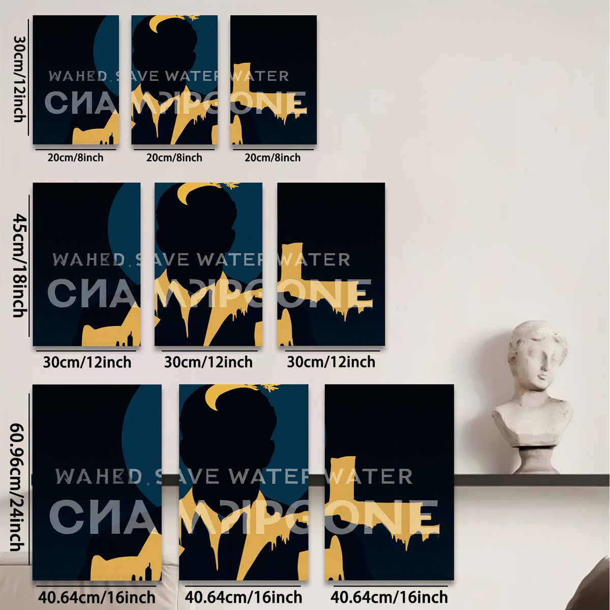 2D flat 1pc modern abstract gold drip wall art canvas prints for living room bedroom home office decor farmhouse style gallery wrapped ready to hang minimalist