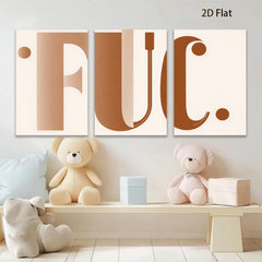 2D flat 1pc modern abstract letter art canvas print minimalist typography wall decor living room bedroom office farmhouse gallery wrapped stylish home decoration trending now