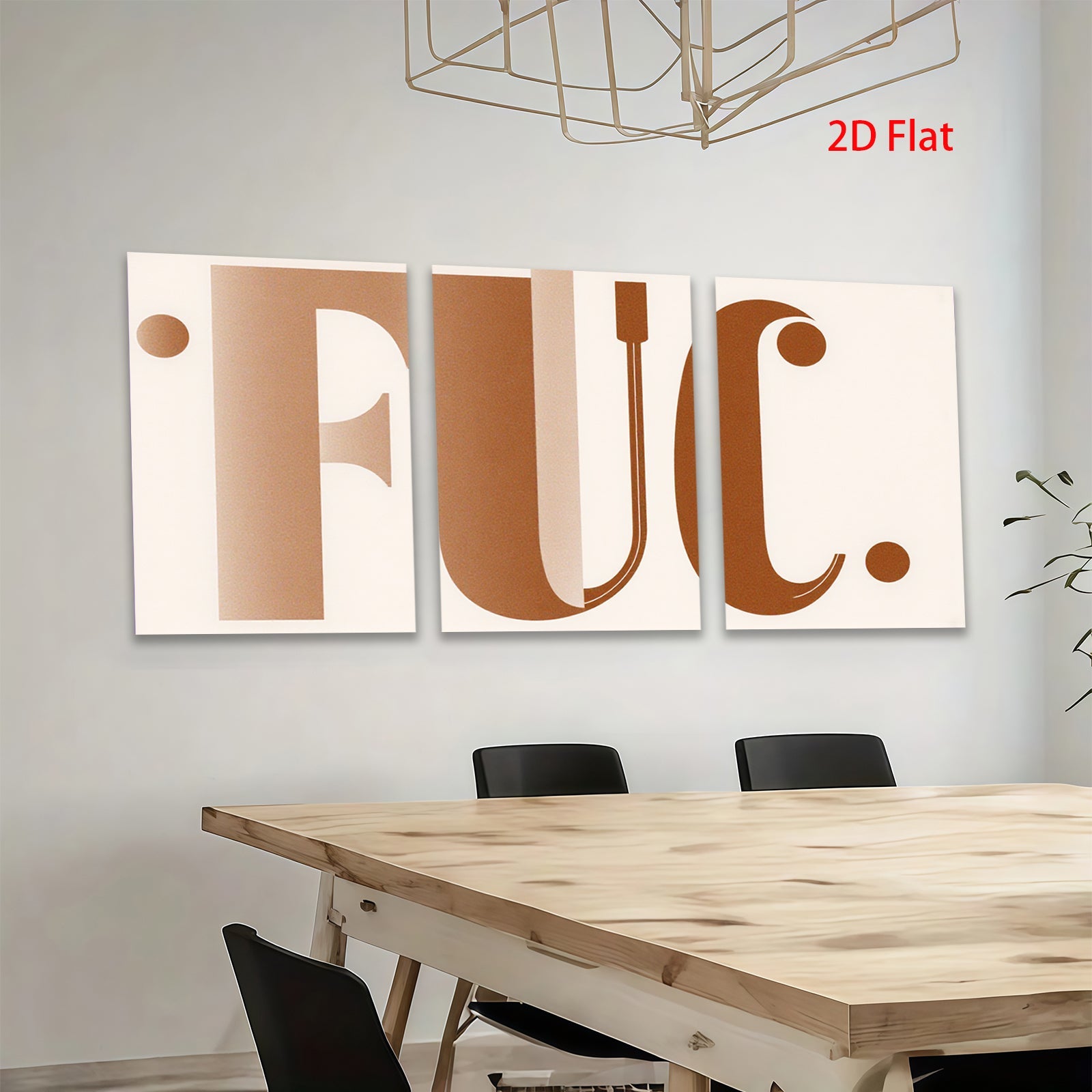 2D flat 1pc modern abstract letter art canvas print minimalist typography wall decor living room bedroom office farmhouse gallery wrapped stylish home decoration trending now