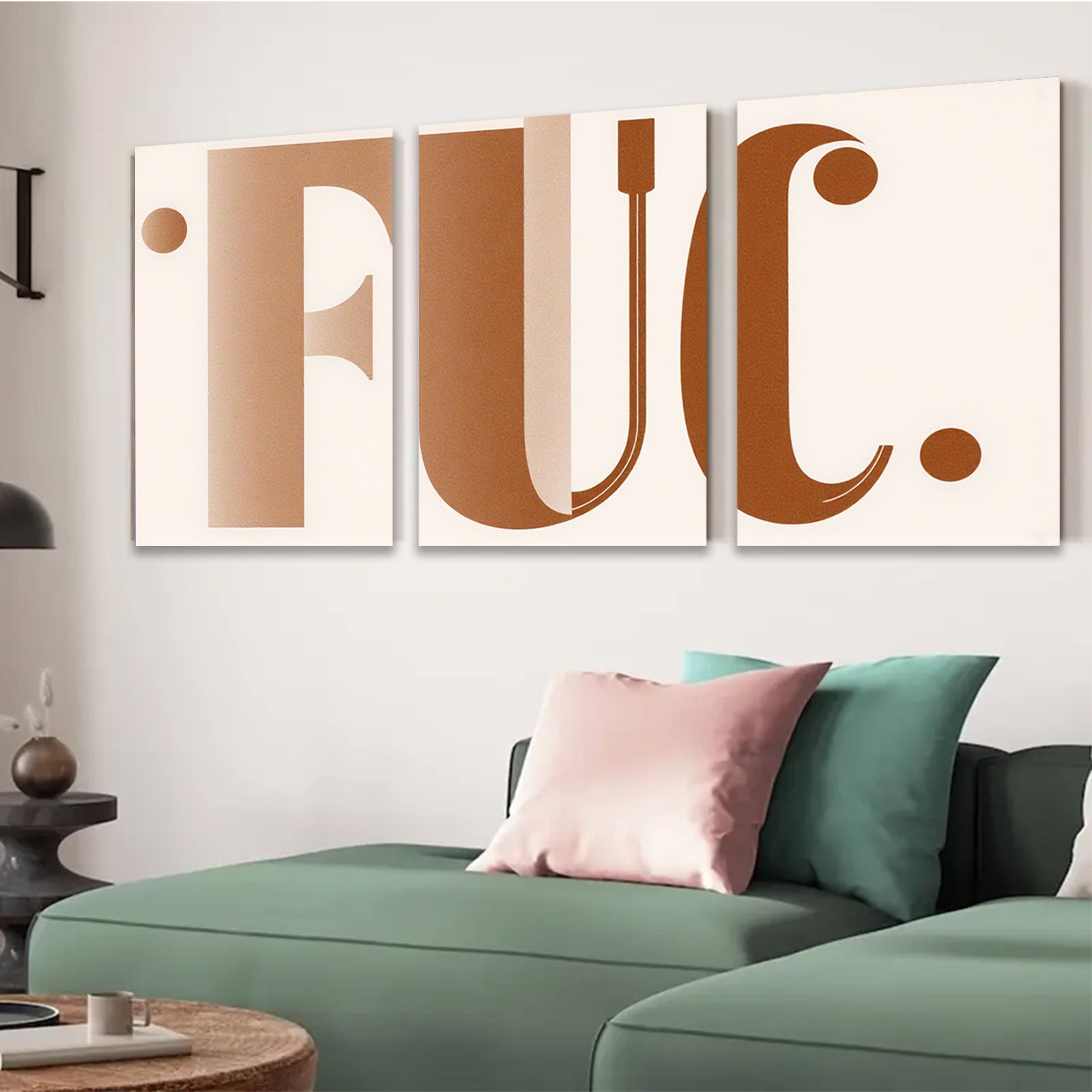 2D flat 1pc modern abstract letter art canvas print minimalist typography wall decor living room bedroom office farmhouse gallery wrapped stylish home decoration trending now