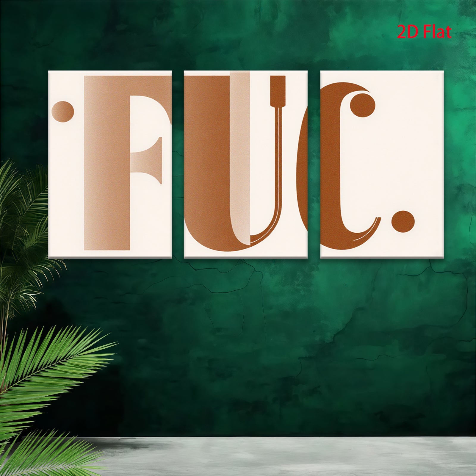 2D flat 1pc modern abstract letter art canvas print minimalist typography wall decor living room bedroom office farmhouse gallery wrapped stylish home decoration trending now