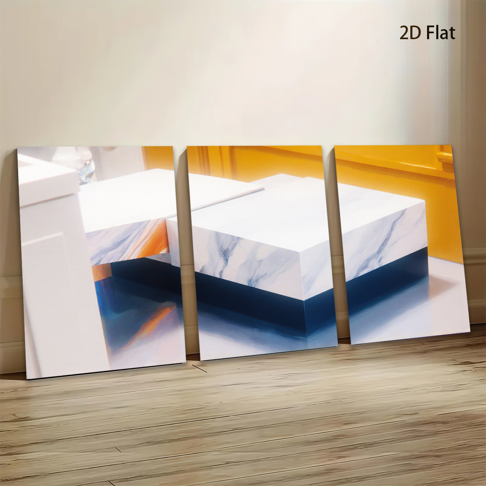 2D flat 1pc modern abstract marble block art canvas print living room bedroom home decor wall art farmhouse style trending now