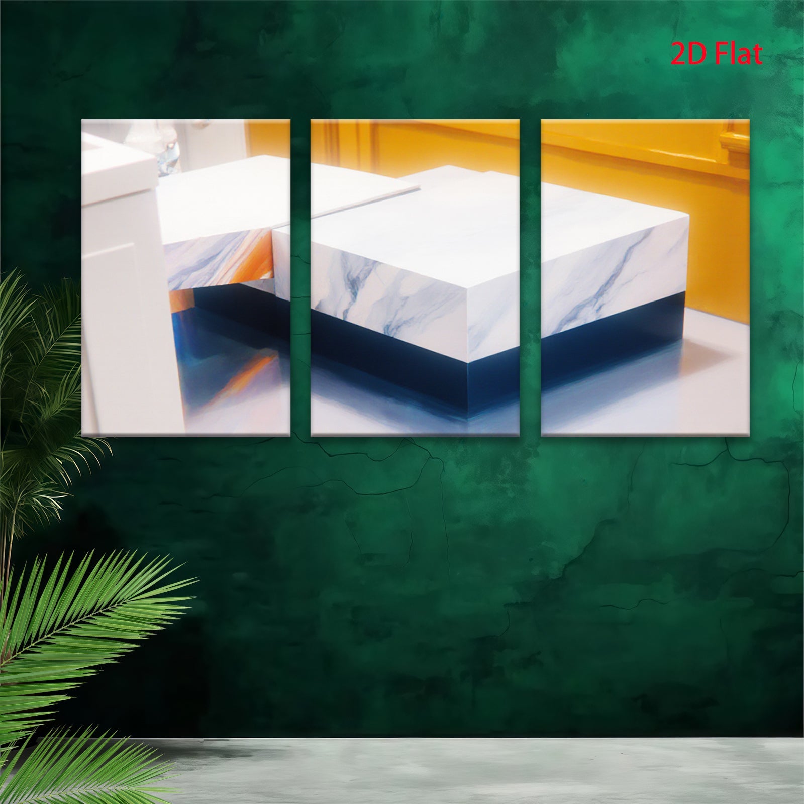 2D flat 1pc modern abstract marble block art canvas print living room bedroom home decor wall art farmhouse style trending now