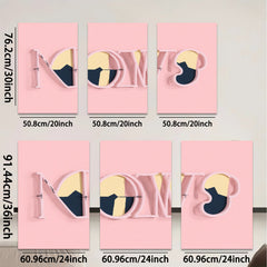 2D flat 1pc modern abstract minimalist cat art canvas print living room bedroom wall decor farmhouse style gallery wrapped ready to hang trendy