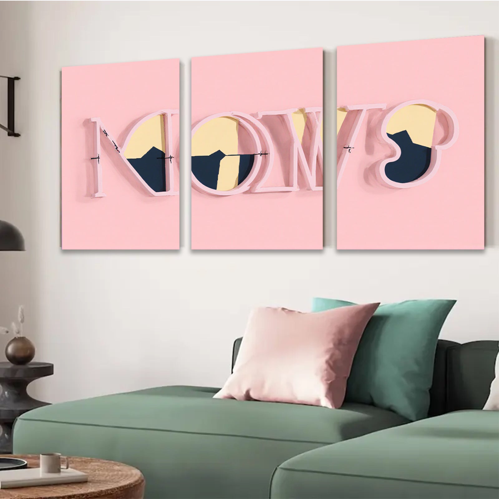 2D flat 1pc modern abstract minimalist cat art canvas print living room bedroom wall decor farmhouse style gallery wrapped ready to hang trendy