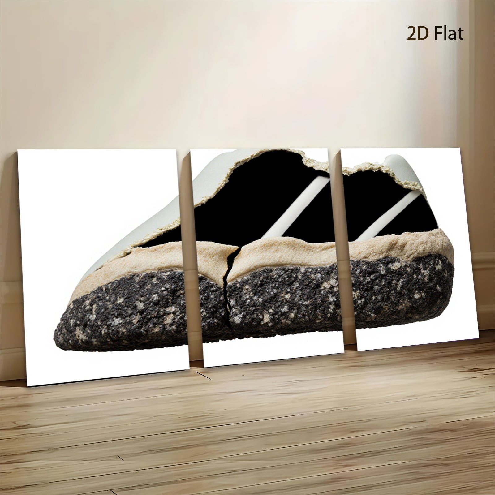 2D flat 1pc modern abstract texture art wall decor for living room bedroom office farmhouse gallery wrapped canvas print ready to hang inspirational art