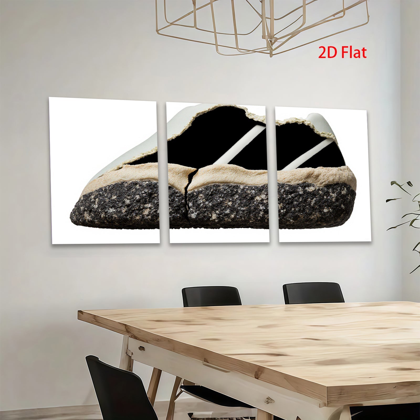 2D flat 1pc modern abstract texture art wall decor for living room bedroom office farmhouse gallery wrapped canvas print ready to hang inspirational art