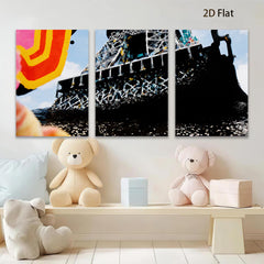 2D flat 1pc modern abstract tower cityscape wall art decor for living room bedroom office gallery wrapped canvas prints farmhouse style