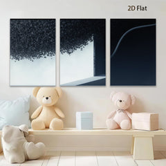 2D flat 1pc modern abstract wall art minimalist geometric canvas print for living room bedroom office decor farmhouse style gallery wrapped timeless elegance