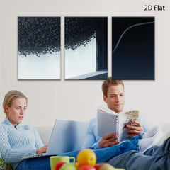2D flat 1pc modern abstract wall art minimalist geometric canvas print for living room bedroom office decor farmhouse style gallery wrapped timeless elegance