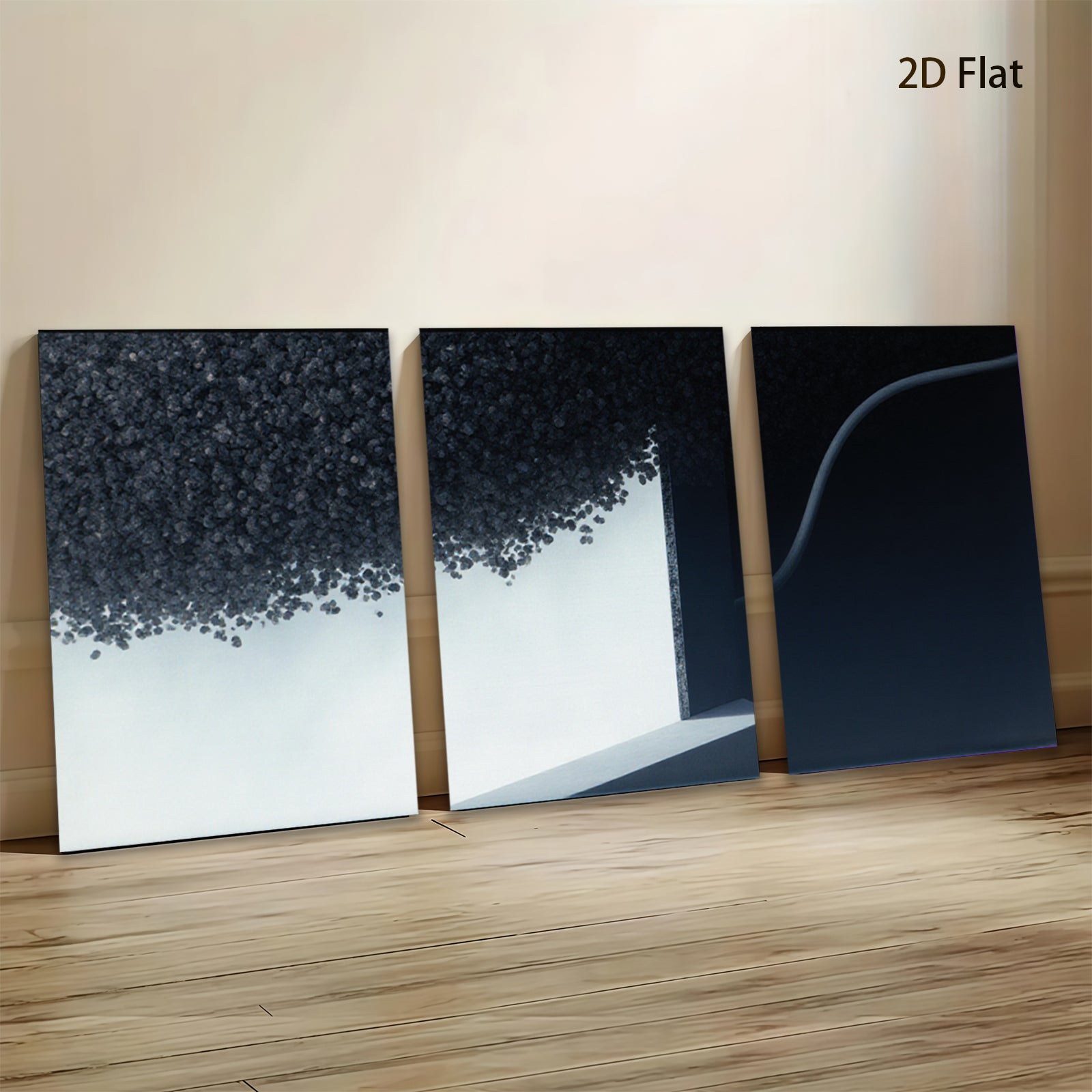2D flat 1pc modern abstract wall art minimalist geometric canvas print for living room bedroom office decor farmhouse style gallery wrapped timeless elegance